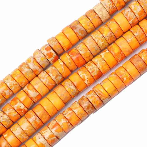 Vista 17 de Cuentas Heishi de piedra natural para hacer collares, cuentas pequeñas de piedra redonda plana de 0.116 pulgadas x 0.039 pulgadas para hacer joyas
