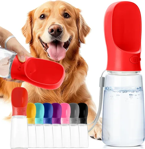 Vista 11 de Mr. Pen Botella de agua portátil para perro, 19 onzas, grande, azul marino, dispensador de botellas de agua para perros de viaje, no apto