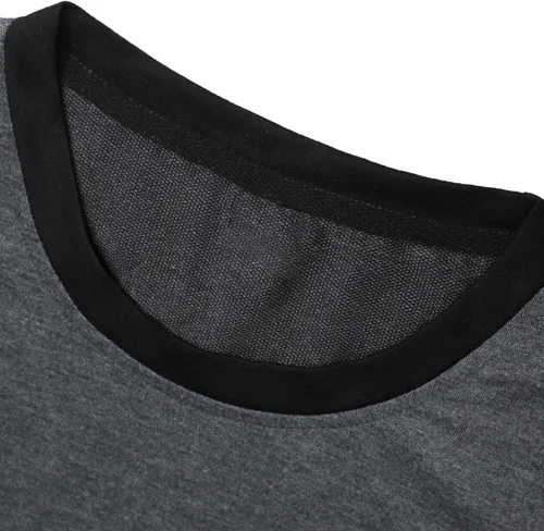 Vista 4 de MakeMeChic Conjunto casual de 2 piezas para hombre, camiseta de manga corta con cordón en la cintura