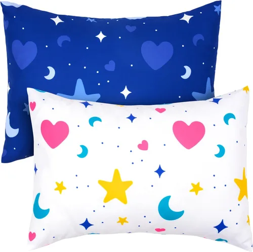 Vista 14 de UOMNY Fundas de almohada para niñas pequeñas 13X18 12x16 14x19 Funda de almohada para bebé con mariposa, paquete de 2, fundas de almohada pequeñas