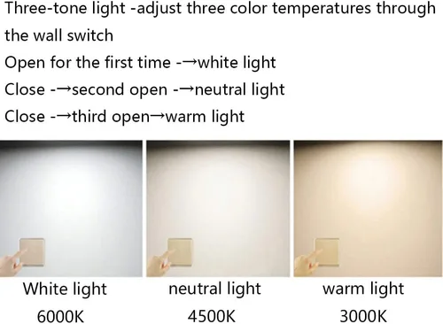 Vista 5 de Lámpara de techo LED de 45 W, con control remoto, brillo regulable, 3000-6000 K, lámpara de techo moderna de montaje empotrado para sala de estar