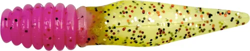 Vista 64 de Bobby Garland Slab Slay'R Señuelo de Pesca de Plástico Suave para Crappie, Equipo de Pesca y Accesorios, 2", Doble Arco Iris Plateado Arco iris