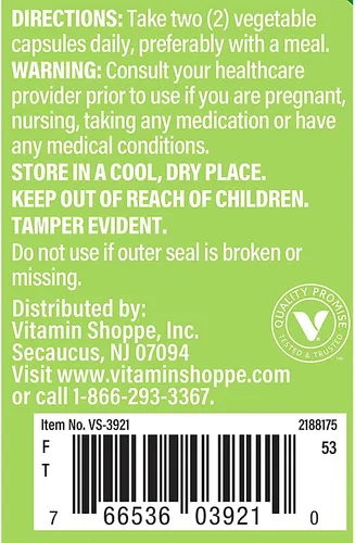Vista 3 de The Vitamin Shoppe Fórmula de hongo nootrópico de melena de león para (120 cápsulas vegetales)