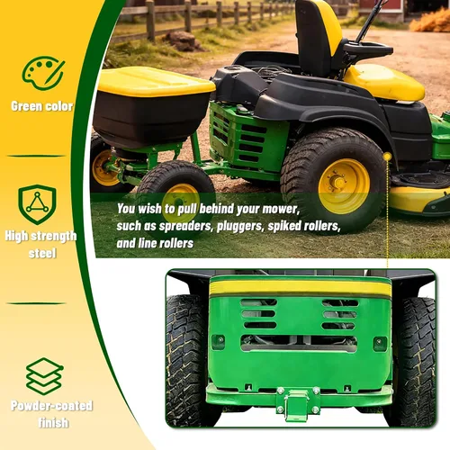 Vista 3 de HECASA Receptor de enganche para cortacésped de giro cero compatible con John Deere Gas Z Trak 400 Series Ztrac y 200, 400, 600 Series y Z224 Z225