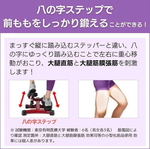 Vista 3 de Shop Japan Official Health Stepper Nice Day Step Stool, Exercise, Indoor Exercise, Cardio Exercise