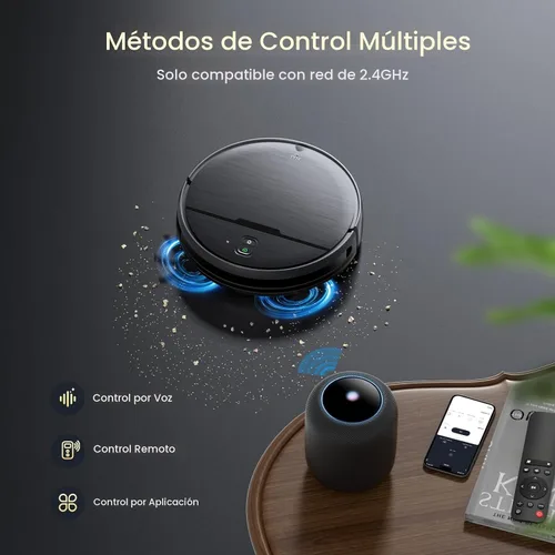 Vista 3 de Robot Vacuum and Mop Combo, 2 in 1 Robot Vacuum Cleaner with WiFi/App, Smart Robotic Vacuums with Strong Suction, Schedule, Self-Charging, Slim