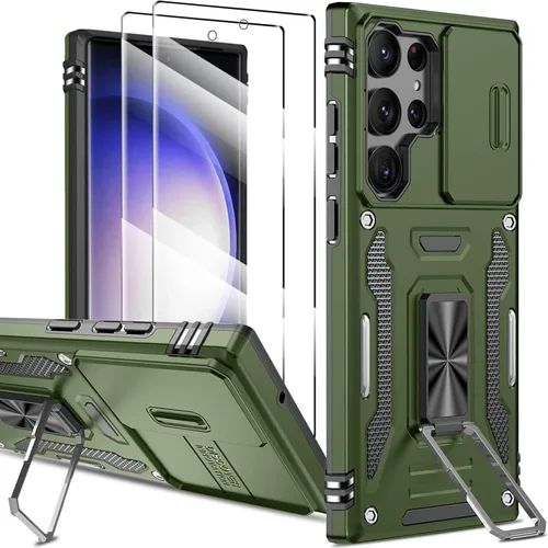 Vista 118 de Funda magnética para Samsung Galaxy Note 20 Ultra con soporte de anillo [con protector de pantalla] [Compatible con carga inalámbrica MagSafe] Funda