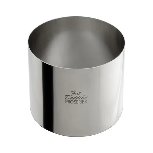 Vista 35 de Fat Daddio's Anillo redondo de acero inoxidable para pasteles y pastelería, 2 x 0.75 pulgadas