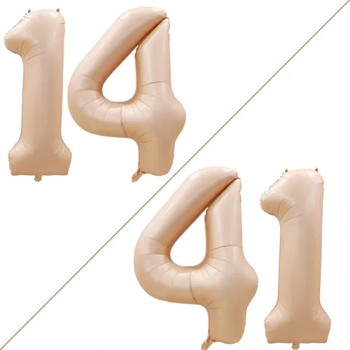 Vista 139 de Goer, conjunto de globos de papel aluminio para decoraciones de cumpleaños, globos de las letras de feliz cumpleaños y de números Oro