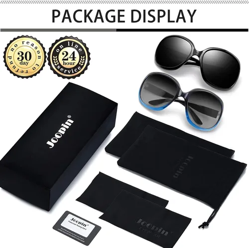 Vista 58 de Joopin Lentes de sol de gran tamaño para mujer, polarizados, grandes, para conducción, protección UV, grandes sombras