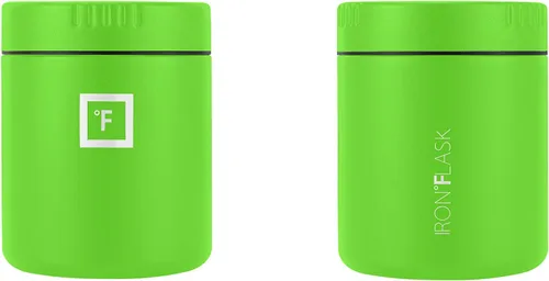 Vista 3 de IRON FLASK - Tarro de comida de hierro – 13.5 oz y 16 oz, cuchara plegable, a prueba de fugas, termo aislado al vacío, acero inoxidable, almuerzo