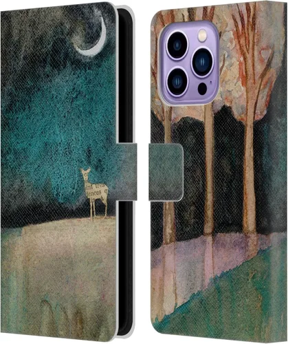 Vista 16 de Head Case Designs Officially Licensed Wyanne Half Light Nature 2 Leather Wallet Case Compatible with Apple iPhone 14 Pro Max