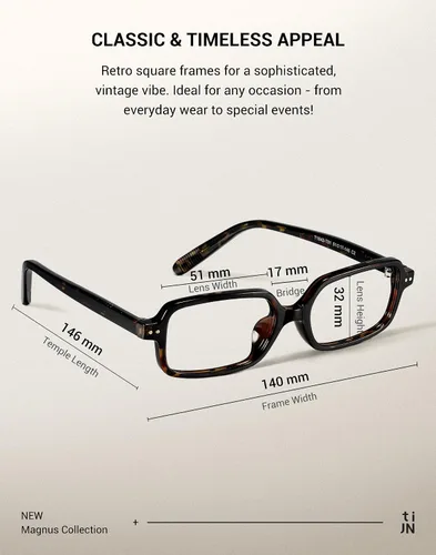 Vista 4 de TIJN Blue Light Blocking Glasses Women Men Retro Cat Eye Square Oval Anti Glare Screen Computer Gaming Daily Eyeglasses TR90