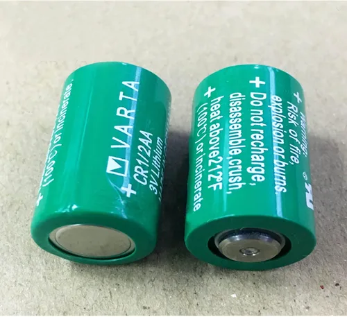 Vista 6 de Paquete de 2 baterías cilíndricas CR 1/2 AA Series de litio de 950 mAh