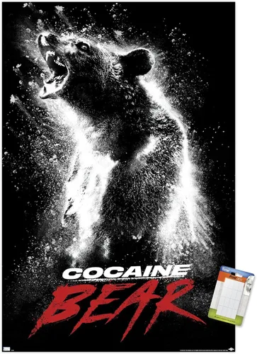 Vista 12 de Trends International Oso de cocaína - Póster de pared de una hoja, 22.4 pulgadas de largo x 14.7 pulgadas, versión enmarcada de madera de granero