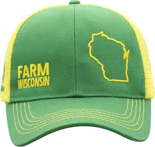 Vista 136 de John Deere Gorra de béisbol con logotipo y malla trasera con contraste, para hombre