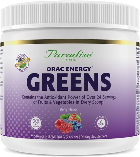 Vista 13 de Paradise Herbs ORAC Energy Greens, superalimento en polvo de manzana, más de 40,000 antioxidantes ORAC, verduras orgánicas, bayas, hongos