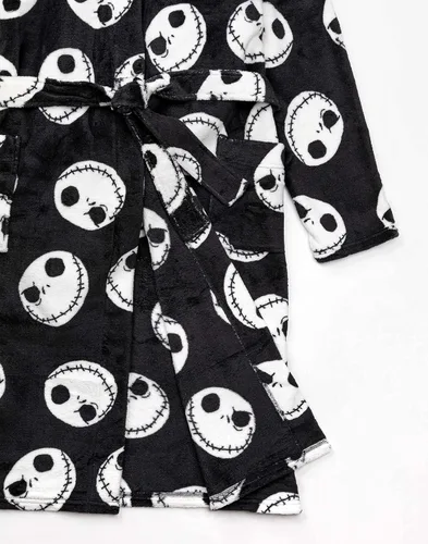 Vista 6 de Disney The Nightmare Before Christmas - Albornoz para mujer, color negro