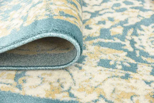 Vista 9 de Unique Loom Oslo Collection - Alfombra tradicional botánica verde azulado (3 x 13 pies)