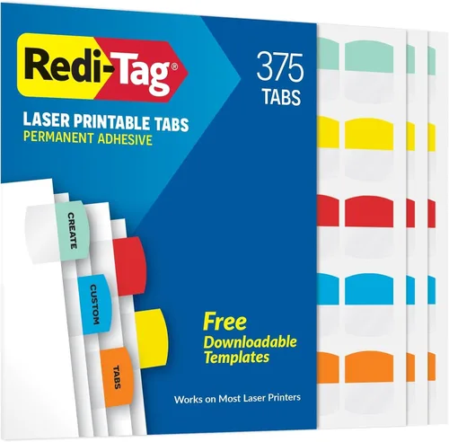 Vista 8 de Pestañas de índice láser imprimibles Redi-Tag, Variados