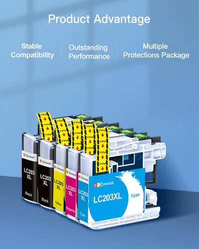 Vista 2 de Brother LC203XL Cartuchos de tinta compatible, 10 Pack
