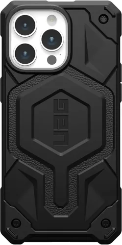 Vista 7 de URBAN ARMOR GEAR UAG - Funda compatible con iPhone 15 Pro Max de 6.7 pulgadas, Monarch Pro negro, imán integrado compatible con carga MagSafe, funda