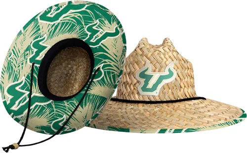 Vista 80 de FOCO - Sombrero de paja con logotipo de equipo universitario de NCAA y estampado floral para hombre