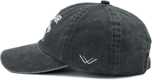 Vista 4 de Biker Hair Don't Care - Gorra de béisbol ajustable para mujer, mezclilla lavada