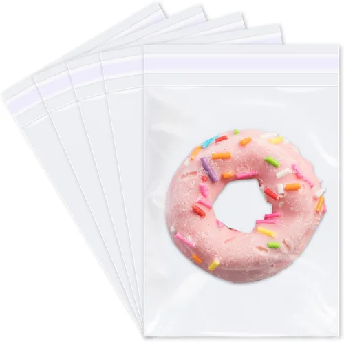 Vista 6 de iMailer - 1000 piezas - Bolsas de celofán transparentes pequeñas de 3" x 5" - Bolsas de plástico de celofán autoadhesivas para panadería, galletas
