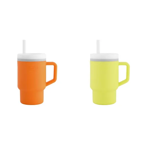 Vista 9 de Infantino Mi primer vaso – Adorables vasos en miniatura con pajita resistente a fugas y asa amigable para niños pequeños, fomenta la hidratación