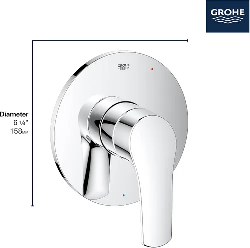 Vista 5 de GROHE 19458EN3 Eurosmart - Tapacubos para válvula de ducha, níquel cepillado
