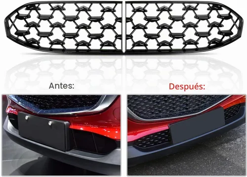 Vista 3 de CDEFG CX-30 Insertos de malla para parrilla delantera, protector de rejilla delantera para Mazda CX-30 2019-2024 2025, accesorios exteriores