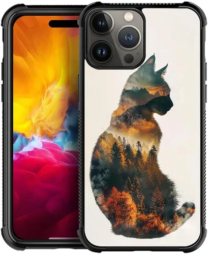 Vista 16 de Funda compatible con iPhone 8 Plus, diseño de oso de bosque otoñal, a prueba de golpes, antiarañazos, carcasa trasera de policarbonato duro
