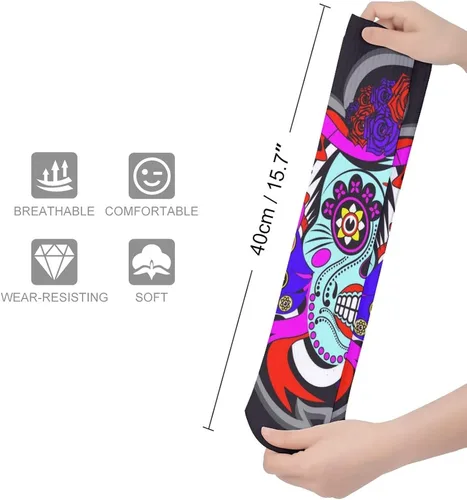 Vista 2 de Sport Socks Dress Decor Socks Comfortable And Breathable Socks