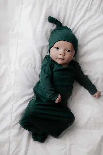 Vista 137 de Three Little Tots Vestido de corbata anudada para bebé recién nacido - Bebé
