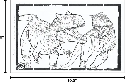 Vista 10 de Libro para colorear y actividades Jumbo de Jurassic World - 64 páginas