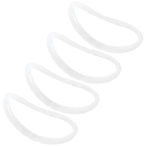 Vista 2 de 4 anillos de silicona de repuesto para juntas de 5 y 6 cuartos de galón, piezas de accesorios, transparentes (actualizados)