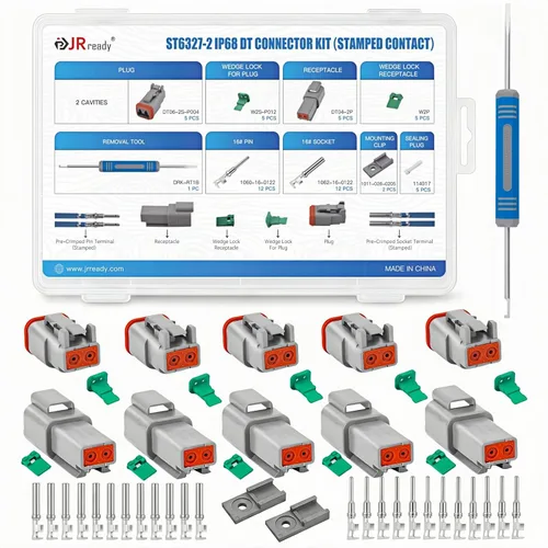 Vista 10 de JRready ST6327-4 Deutsch DT Kit de conector de 4 pines 5