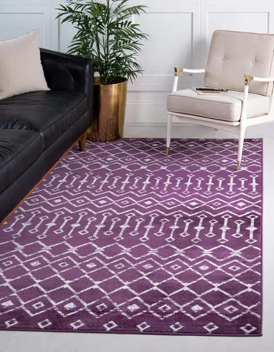 Vista 14 de Unique Loom Enrejado Marroquí Colección Trellis Geométrica Transicional Beige/Marfil Alfombra Área (10 pies 8 pulgadas x 16 pies 5 pulgadas)