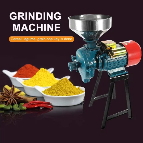 Vista 5 de Molino eléctrico de granos, molino de maíz de 3000 W, 110 V, molino eléctrico, cereales secos, arroz, café, trigo, maíz, molinos con embudo