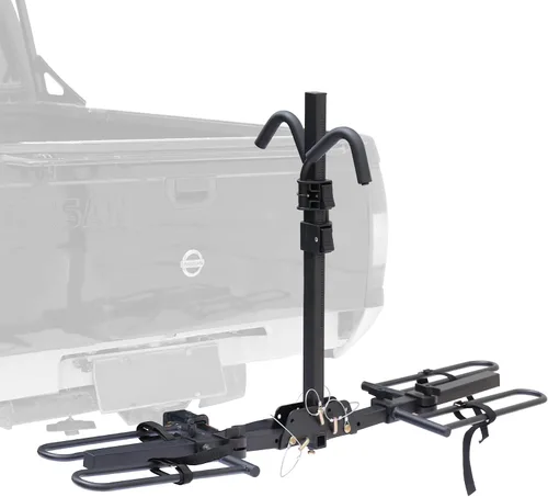 Vista 13 de Young - Portabicicletas para 2 bicicletas para montaje en maletero, hasta 70 libras de capacidad