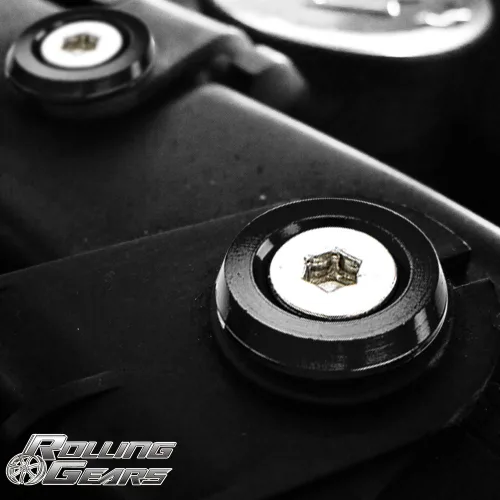 Vista 5 de JDM - Kit de pernos de aluminio para parachoques de parachoques, 20 juegos, M6 x 0.787 in para bahía de motor (negro) 20-set · engine bay dress-up