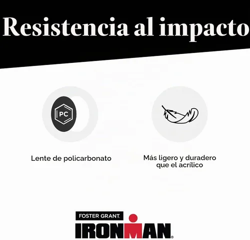 Vista 9 de Ironman Gafas de sol deportivas envolventes para hombre Negro