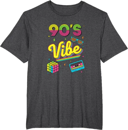 Vista 65 de 90s Nostalgia Retro Apparel - 90'S Vibe Retro T-Shirt Negro