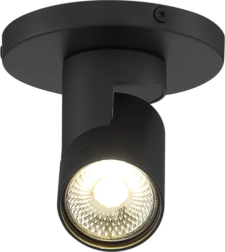 Vista 2 de Nuvo Lighting 62/1105 - Foco de techo y pared con monopunto LED ajustable, 12 W, color negro
