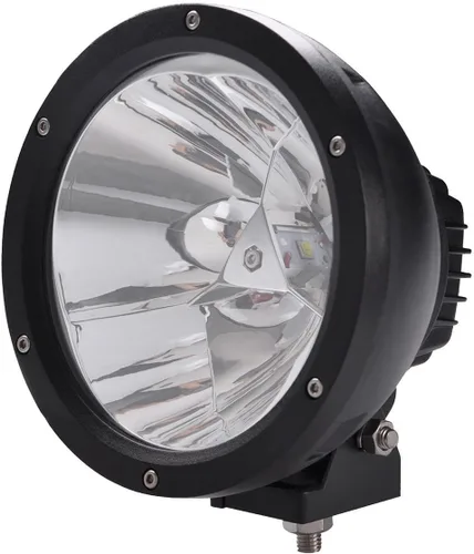 Vista 5 de Lightronic Foco LED redondo todoterreno de 7 pulgadas para motocicleta/camión, 6000 K blanco frío de largo alcance, aplicaciones de alta velocidad