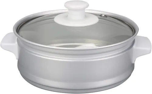 Vista 9 de Tayama Arrocera con bandeja de vapor 3 tazas, color blanco (RC-03R)