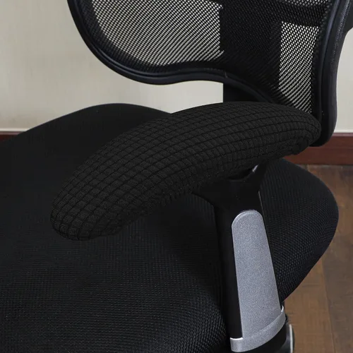 Vista 3 de FORCHEER Funda elástica para reposabrazos de silla de oficina, elástica, resistente al agua, elastano, elástico, jacquard, para reposabrazos