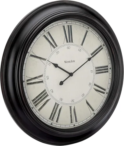 Vista 2 de Westclox Reloj de pared tradicional de 20 pulgadas, funciona con pilas, para sala de estar, dormitorio, oficina, regalo ideal para inauguración