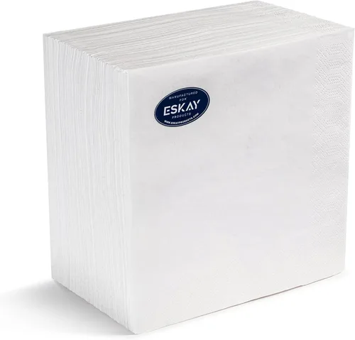 Vista 31 de Servilletas negras para bebidas, servilletas de papel desechables de 3 capas para bar, cóctel, bodas, cumpleaños, fabricadas en la UE, (20 unidades)